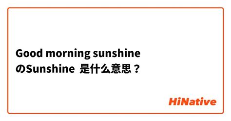 陽光的英文|sunshine (【名詞】陽光 )意思、用法及發音 